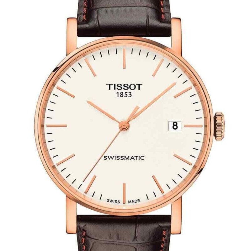 Tissot Men's Everytime Swissmatic Automatic Brown Strap Watch T109.407.36.031.00